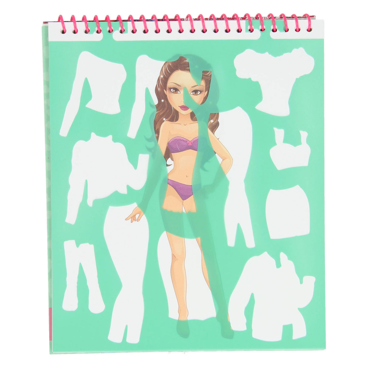 Besties fashion design color and sticker book