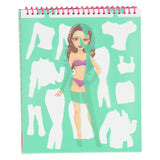 Besties fashion design color and sticker book