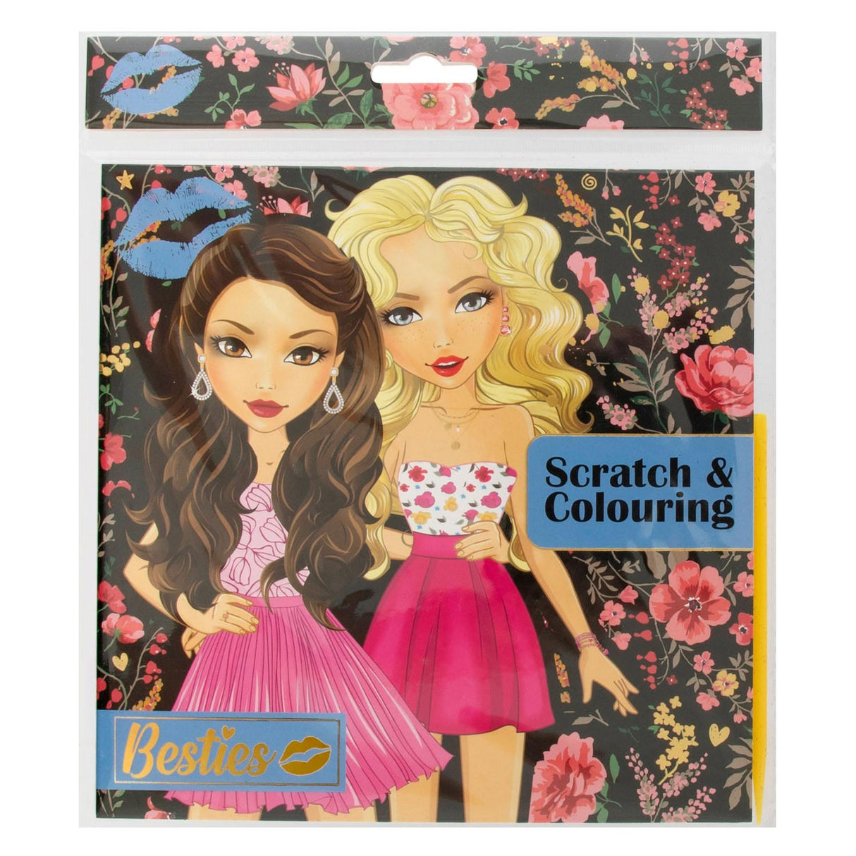 Besties - scratch coloring book
