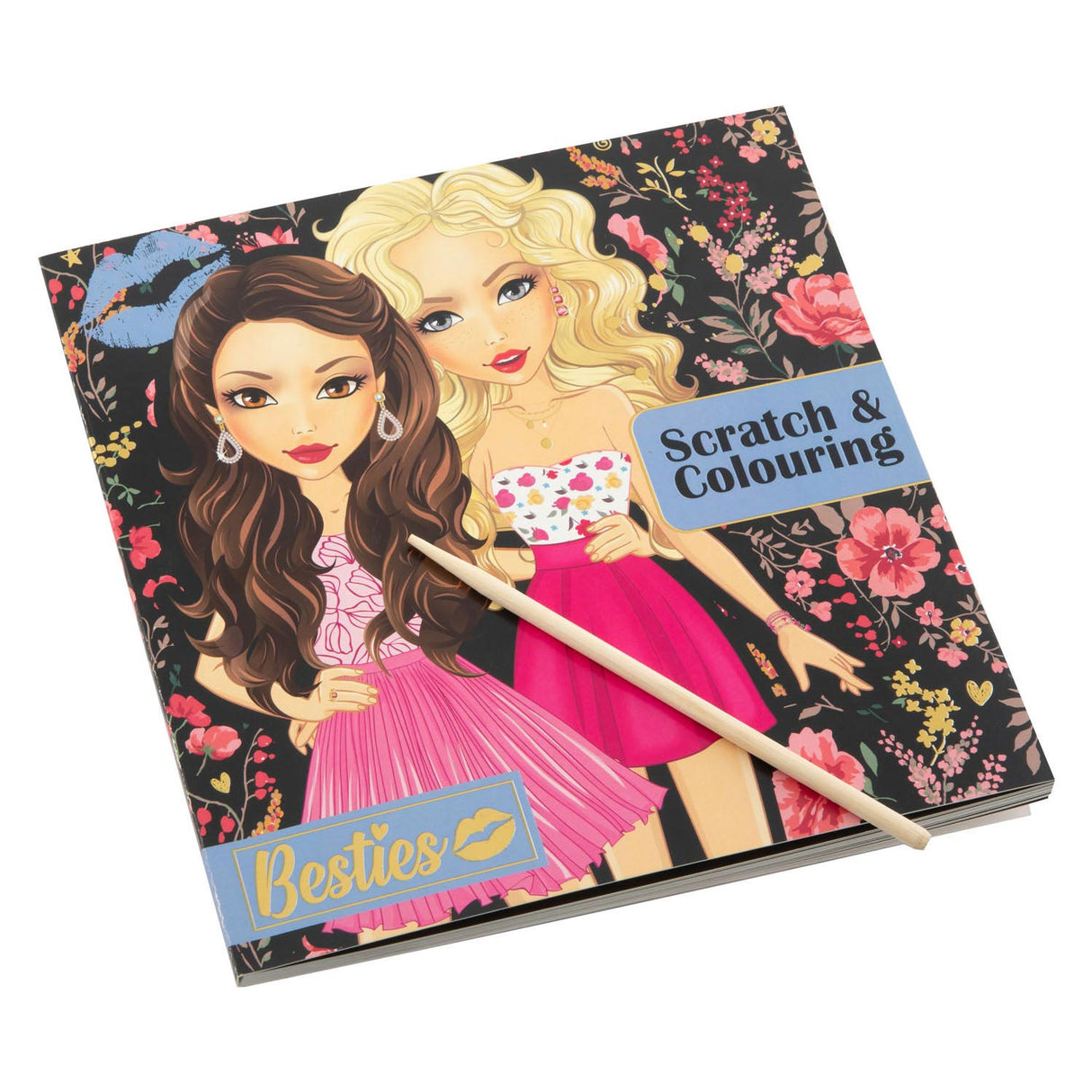 Besties - scratch coloring book