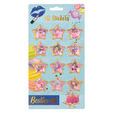 Besties 3D sticker sheet, 12st.