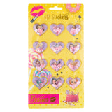 Besties 3D sticker sheet, 12st.