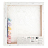Besties canvas paint at number, 30x30cm