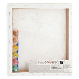 Besties canvas paint at number, 30x30cm