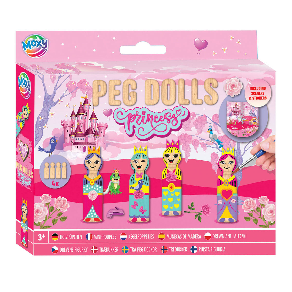 Kreative Handwerksgruppe Houten Kegel Dolls Craft Set - Prinzessin