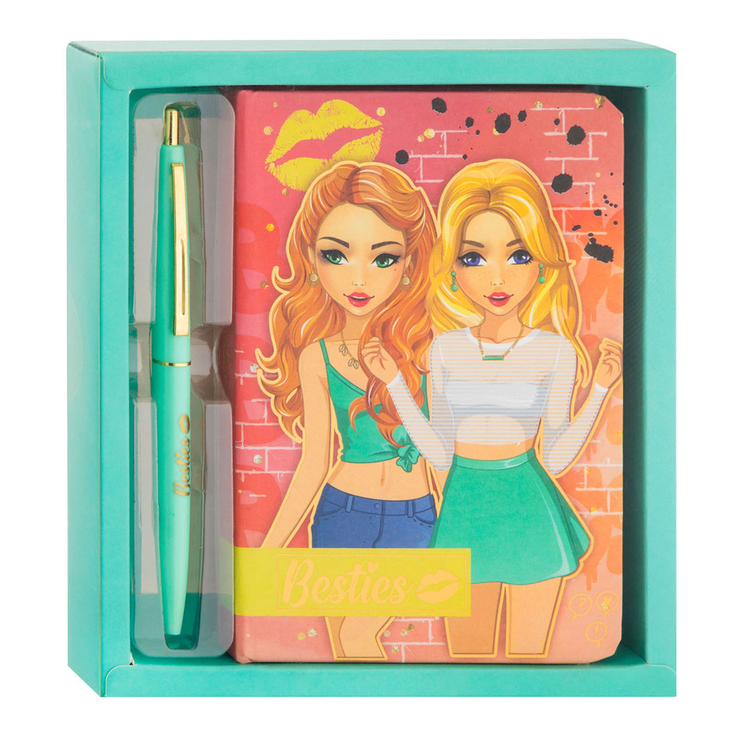 Besties notebook with ballpoint pen
