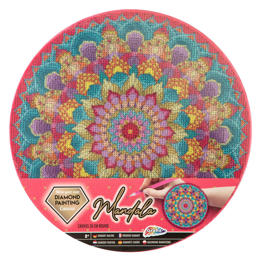 Creative Craft Group Diamond Painting Mandala Canvas, 30 cm