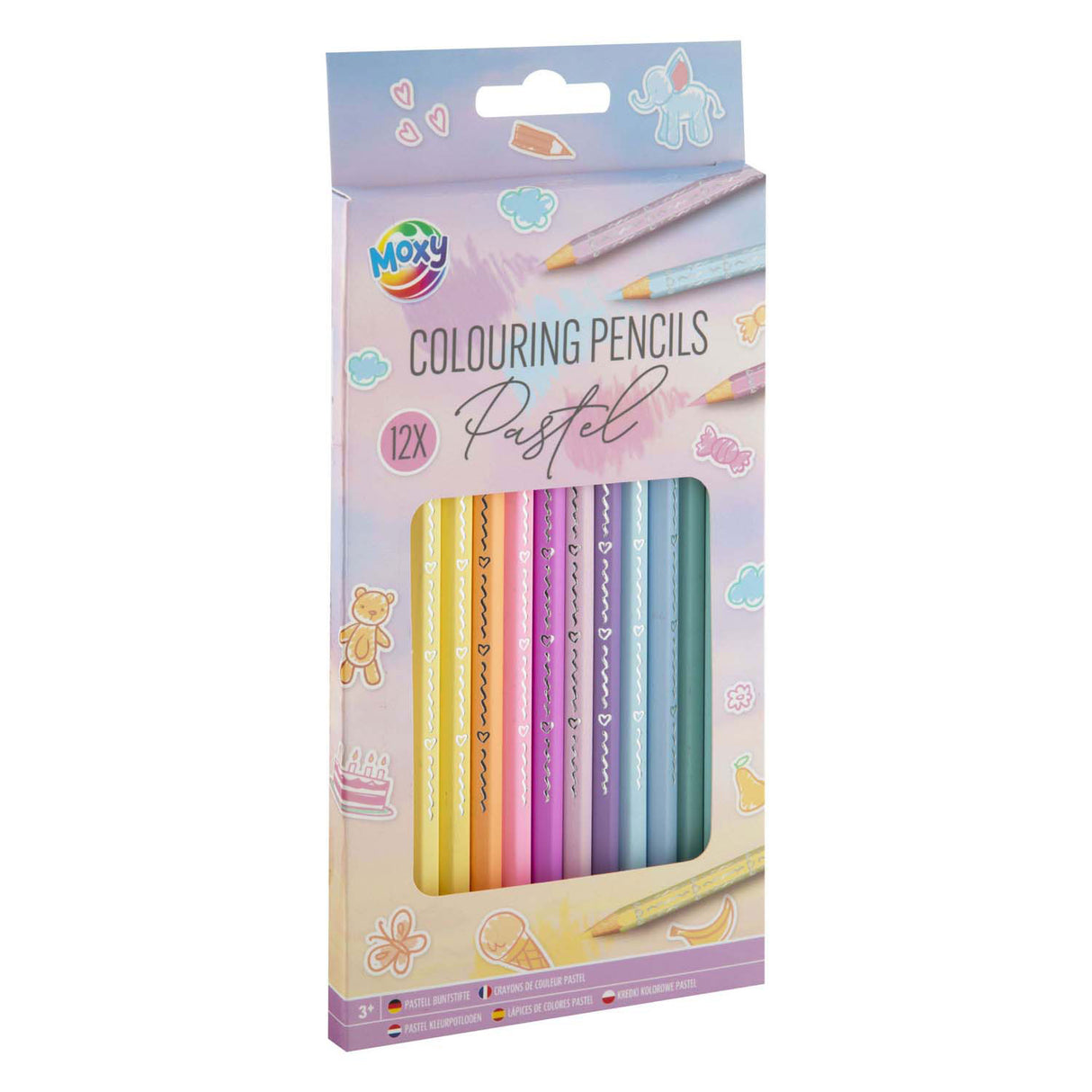 Creativ Company Colored Pencils pastel, 12º.