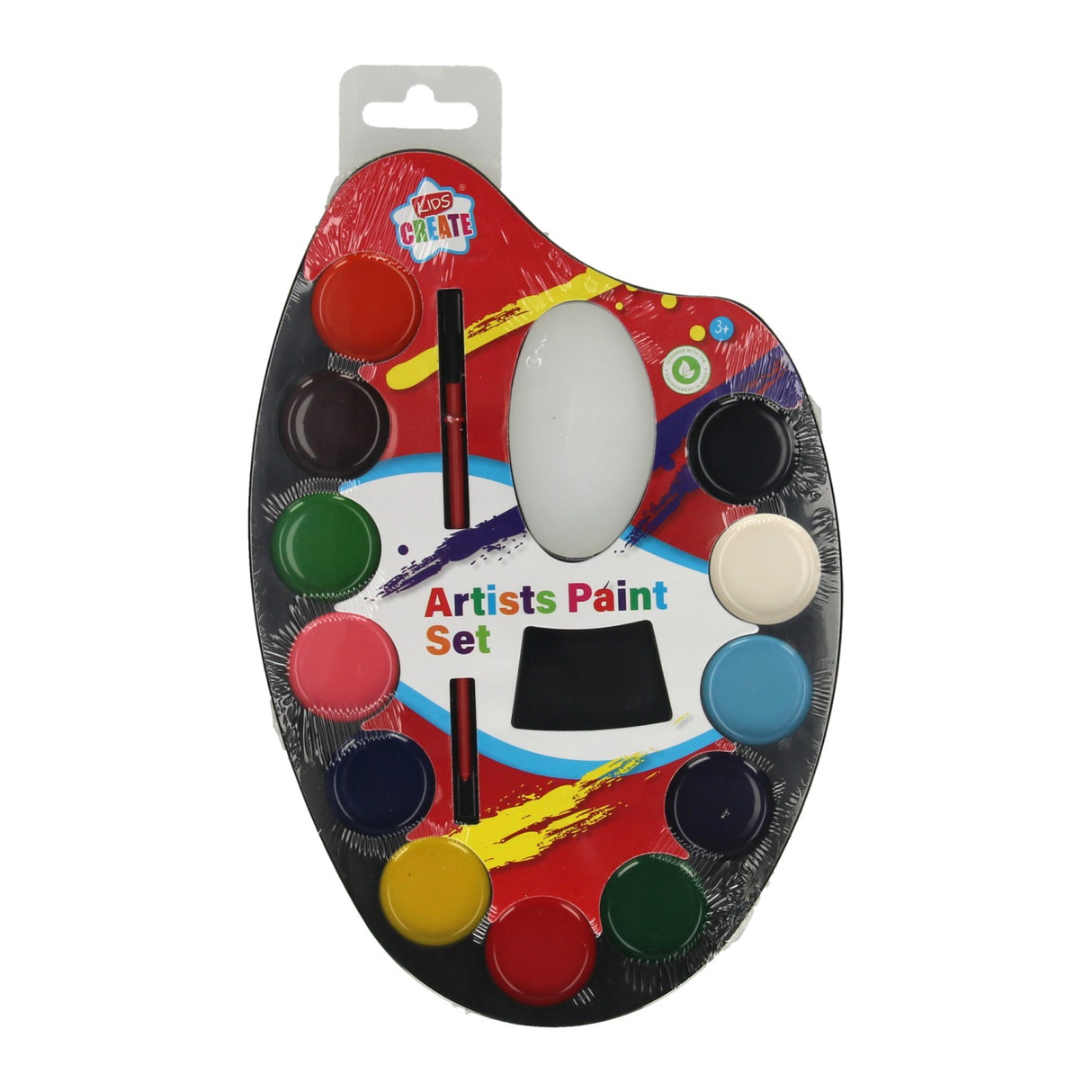 Paint pallet with brush, 12kl.