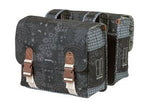 Basil Bohème Double Bicycle Bag - Black - 35L - Water -repellent - Art Learning Details