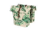 Basil Ever-Green Double Bicycle Bag, Recycled PET, Water retaining folding, Unisex, Bicycle, Sandshell Beige