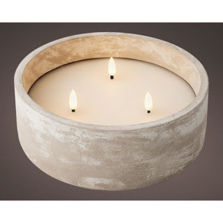 LED candle concrete outside slide 20 cm x height 8cm