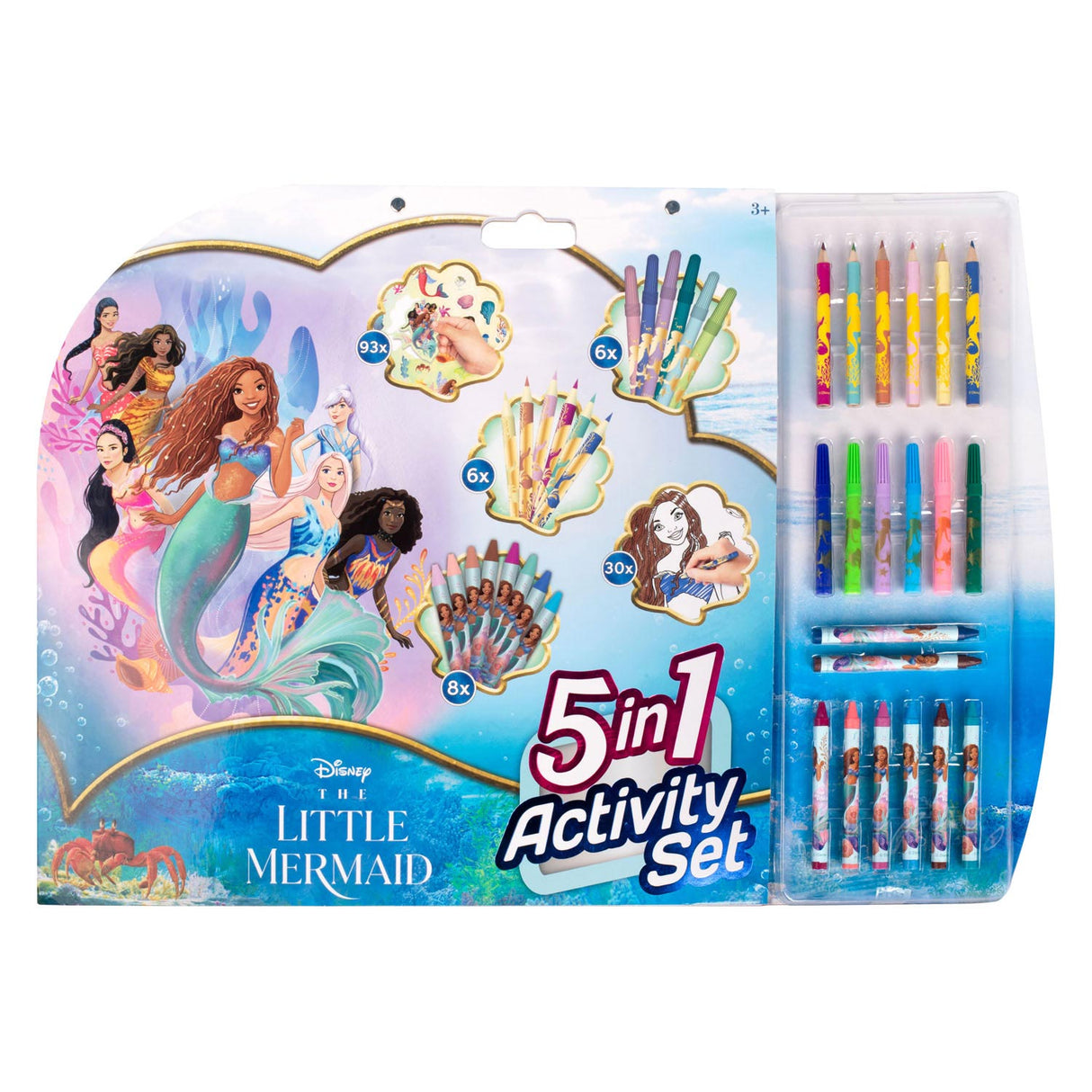 Canenco The Little Mermaid 5in1 Color Set