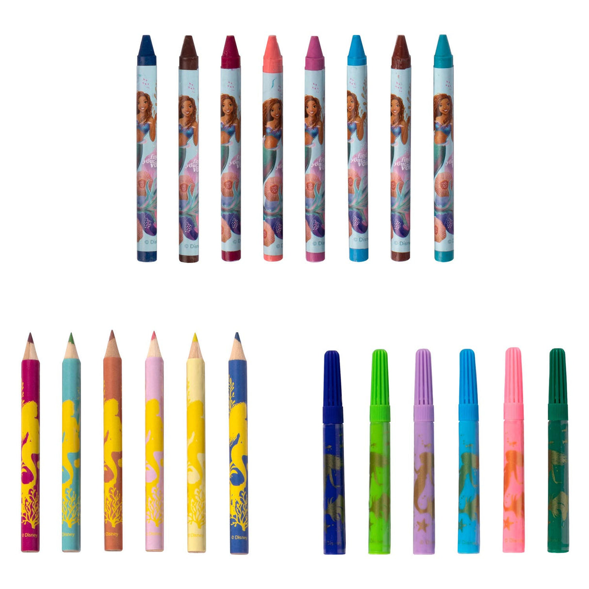 Canenco The Little Mermaid 5in1 Color Set