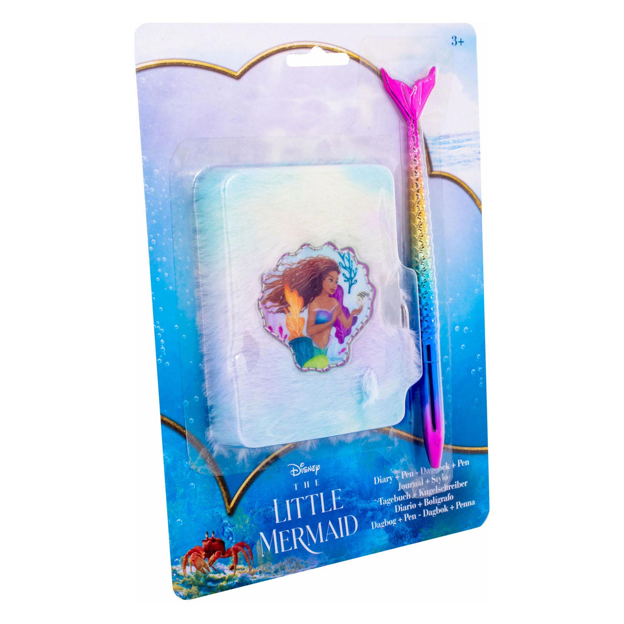 The Little Mermaid Diary Plush With Pen