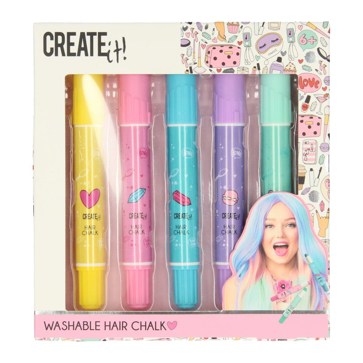 Créez-le! stylos à craie de cheveux, 5e
