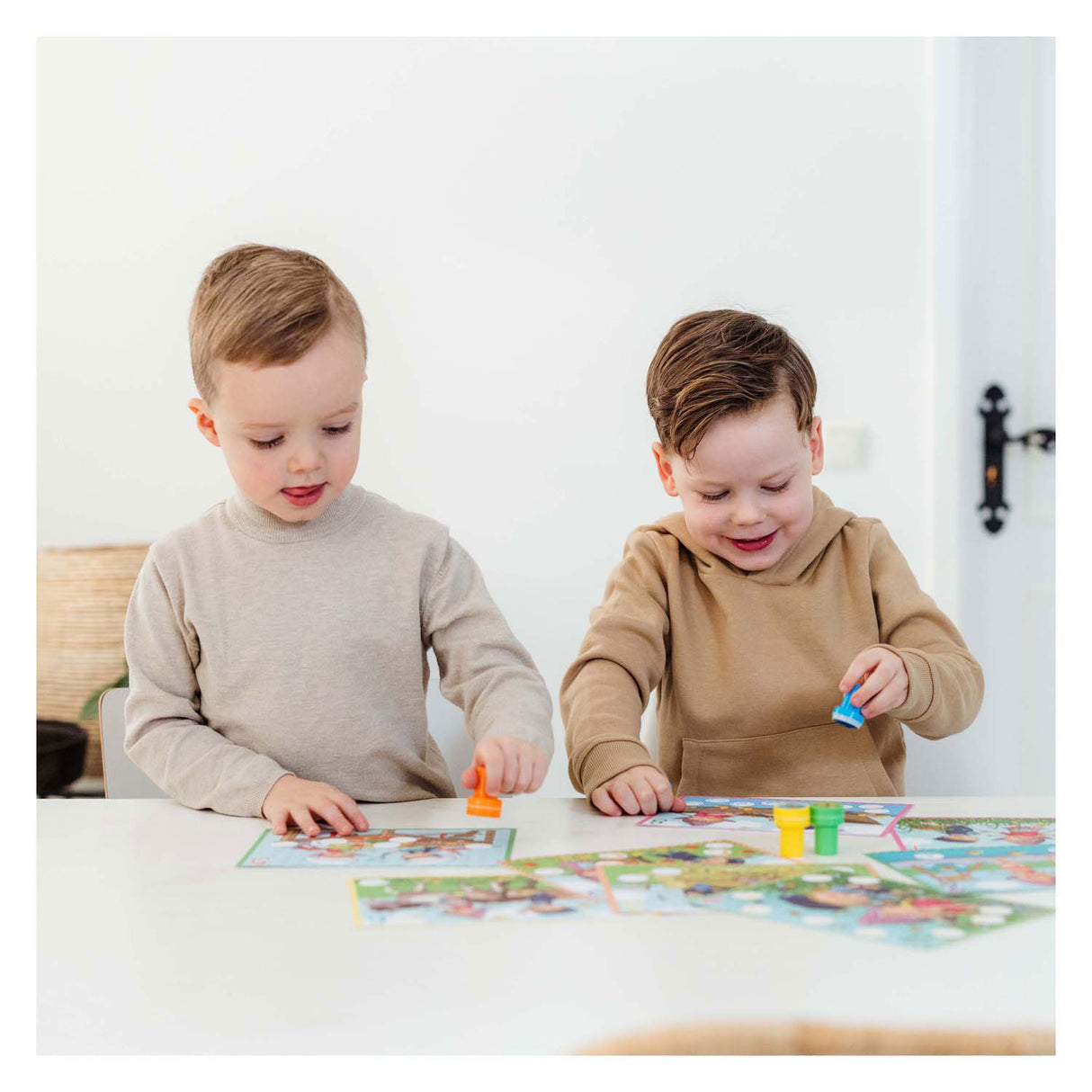Bambolino hračky Fien a Teun Educational Stamp Set 14-SECE
