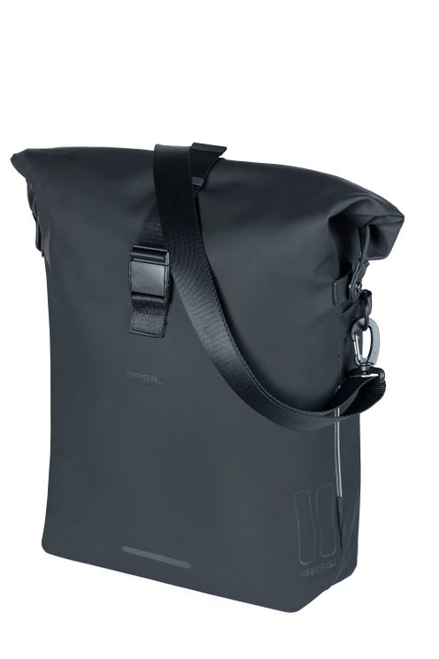 Basil Soho Mikes Bicycle -Umhängetasche - Schwarz, wasserdicht, Pu, Nordlich LED, 17L