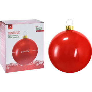 Aner Marken Chrëschtdag Bouble inflatable 65 cm rout