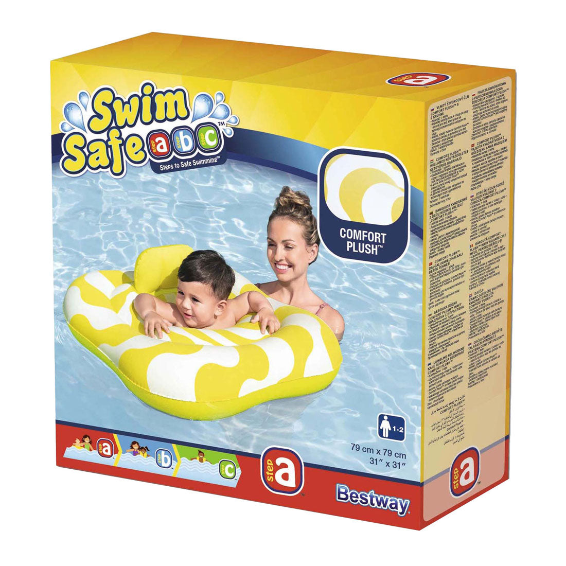 BESTWAY SWIPING SEAT Comfort Plüschwellner Quadrat, 1-2 Jahre