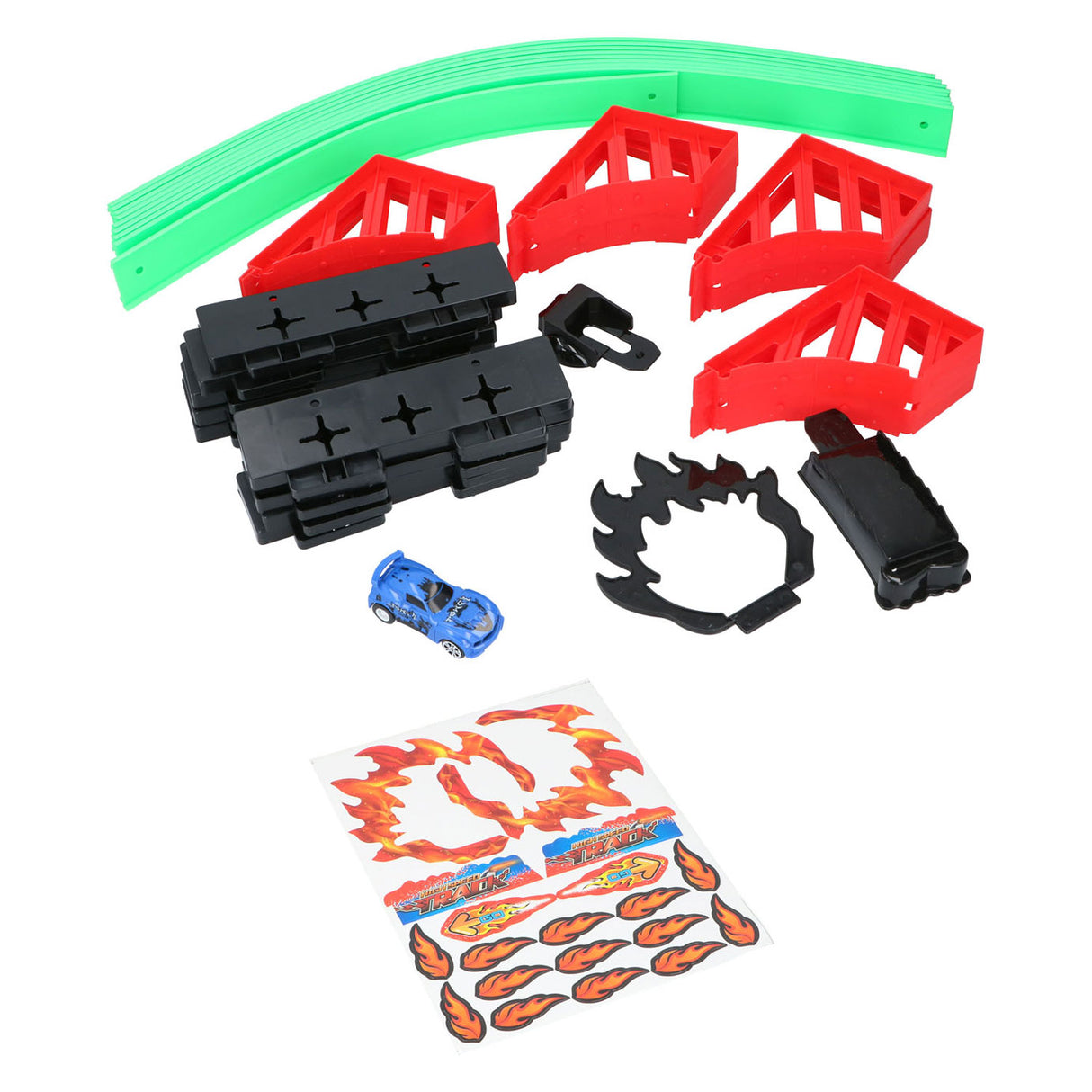 Race track looping with pull-back 360 car, 32dlg.