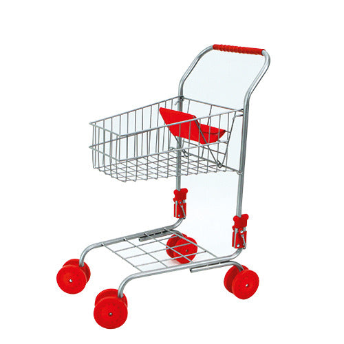 Cart d'achat de base en métal rouge