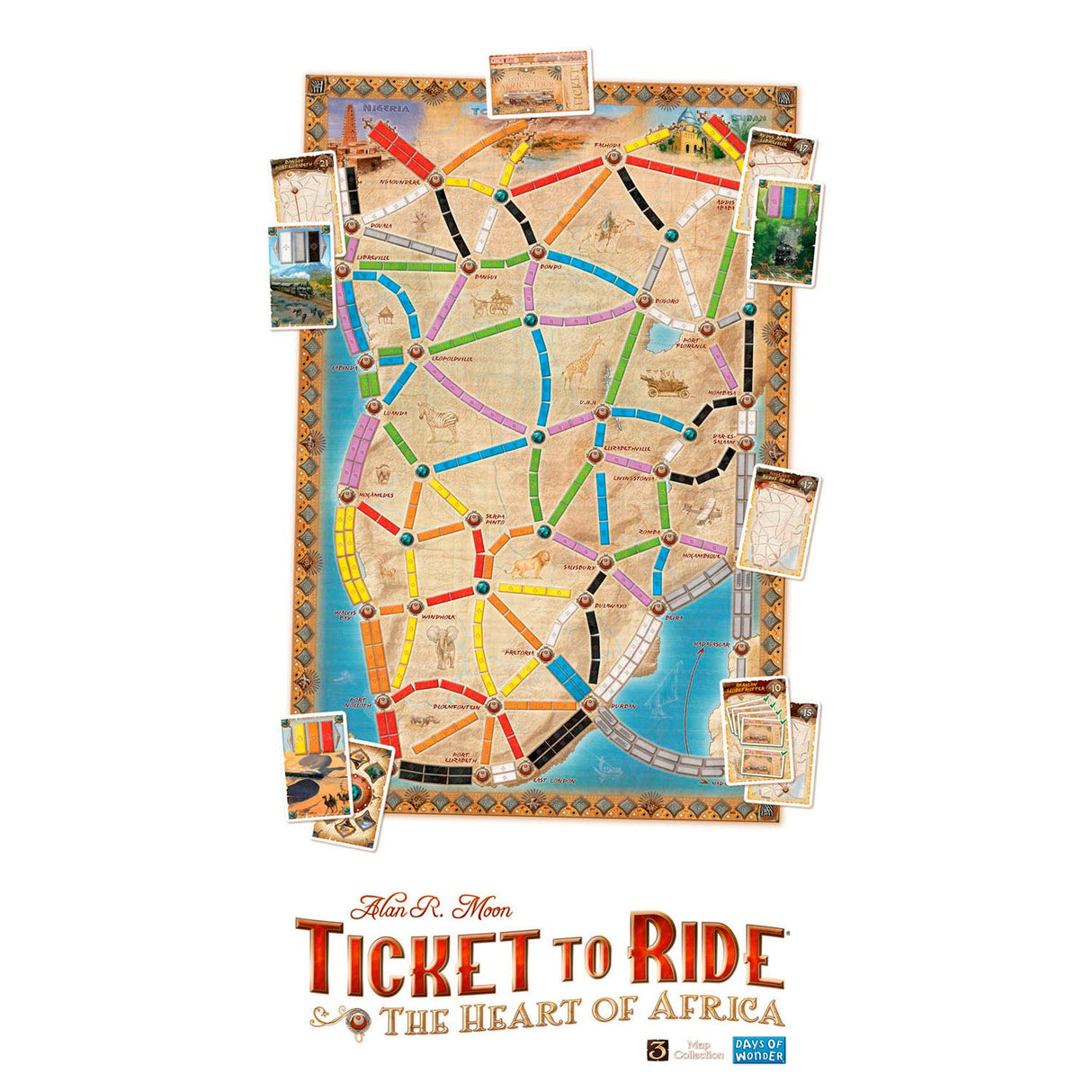 Asmodee Ticket to Ride Africa Destor Game