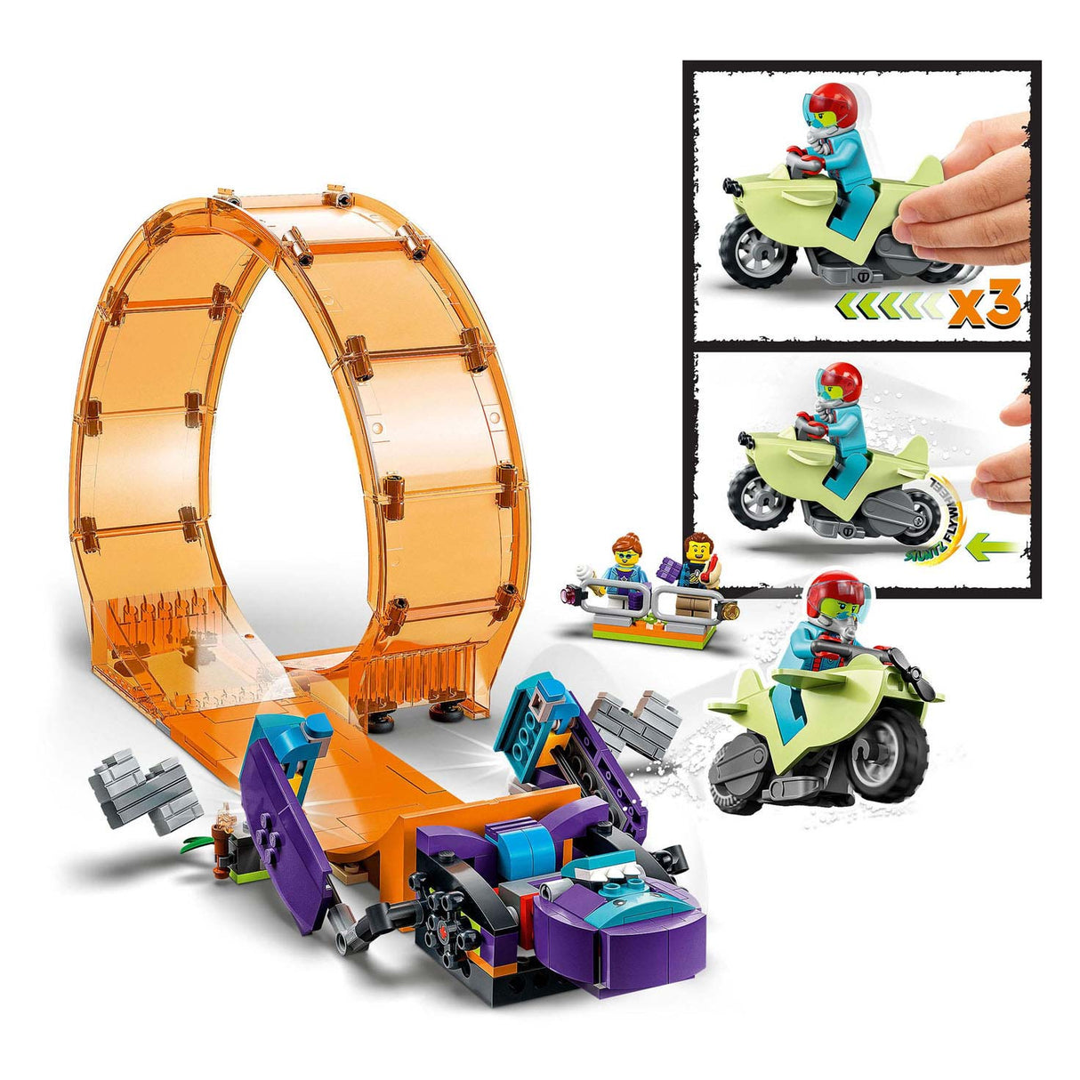 LEGO CITY 60338 Crossing šimpanze smyčky