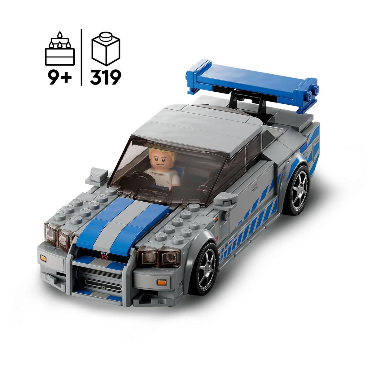 Lego Speed ​​Champions 76917 2 Fast 2 Furious Nissan Skyline GT-R (R34)