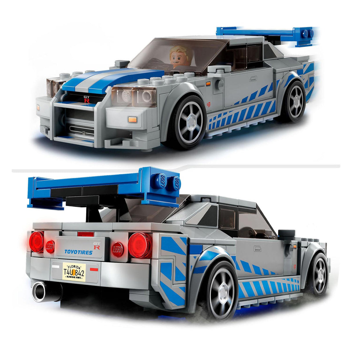 Lego Speed ​​Champions 76917 2 Fast 2 Furious Nissan Skyline GT-R (R34)