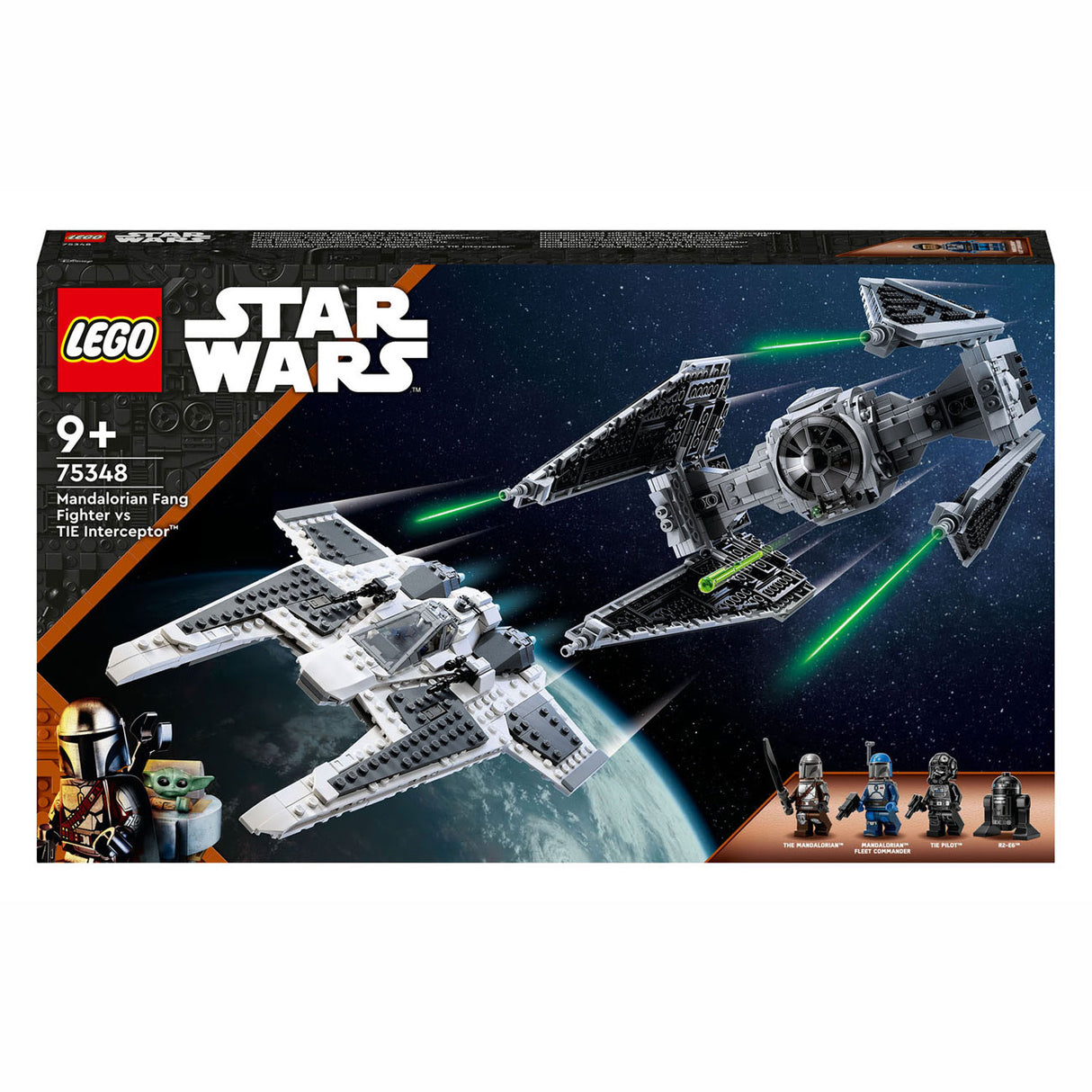 Lego Star Wars 75348 Mandalorianer Fang Fighter vs. Tie Interceptor Set