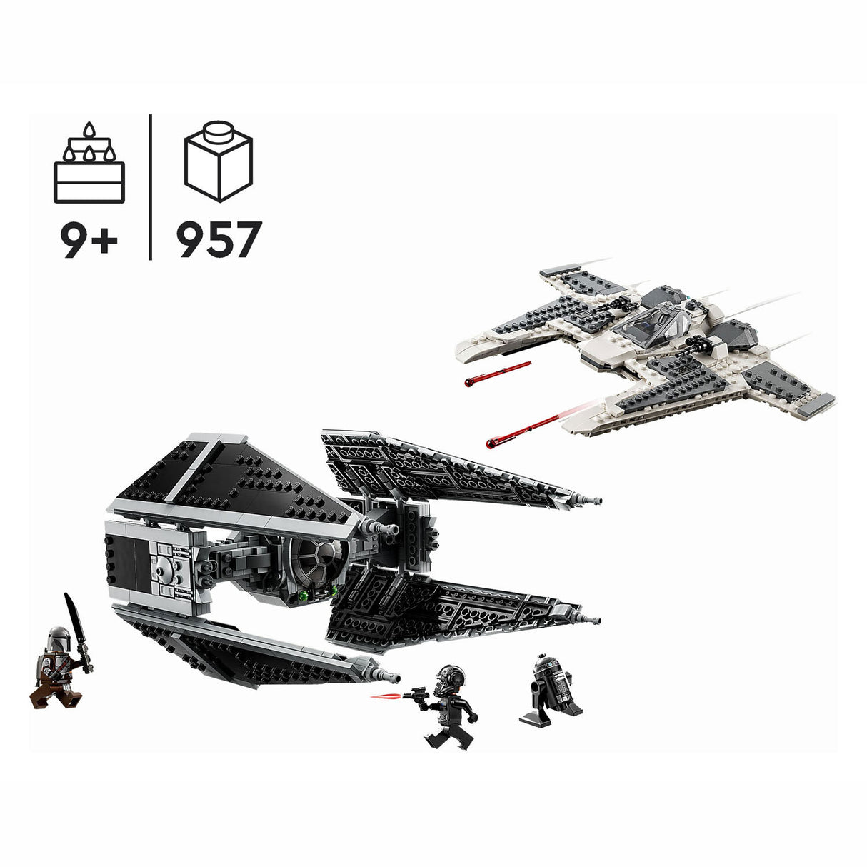 Lego Star Wars 75348 Mandalorianer Fang Fighter vs. Tie Interceptor Set