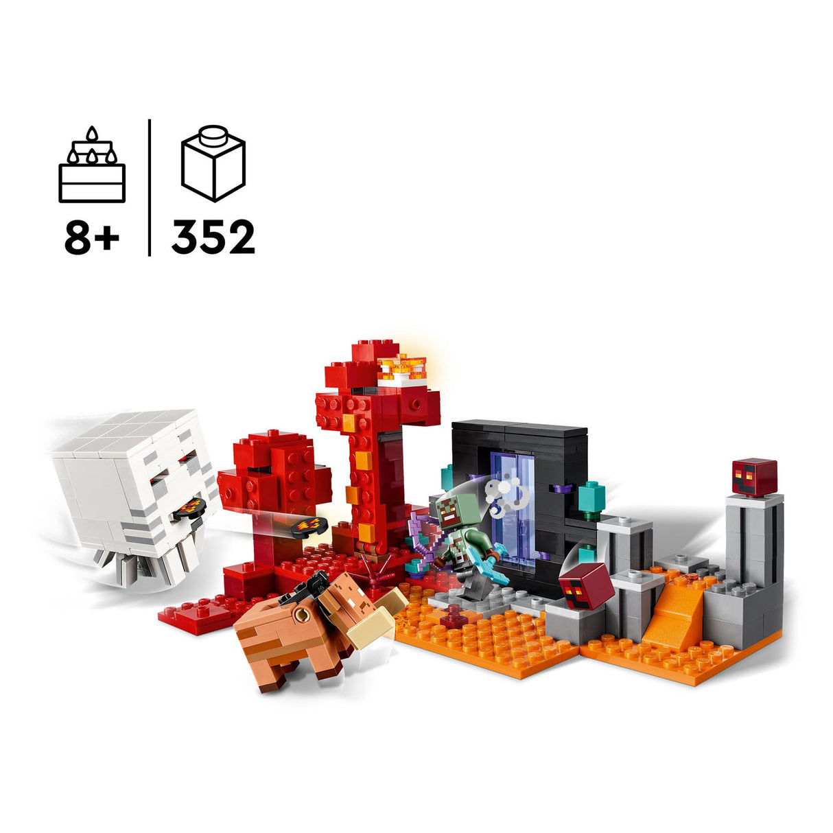 Lego Lego Minecraft 21255 přepadl na portálu v Nether