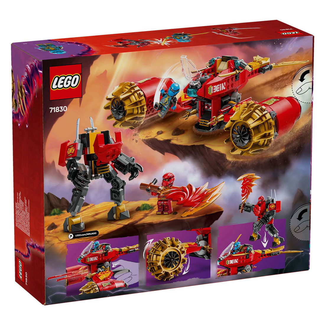 Lego Ninjago 71830 Kai's Mechestorm vozilo