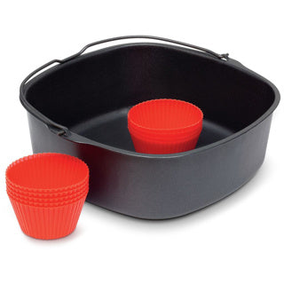 Philips HD9945 01 Airfryer XL Accessories Set Black Red