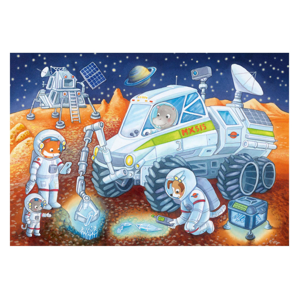 Ravensburger - Puzzel Rees duerch de Raum 2x24 Stécker