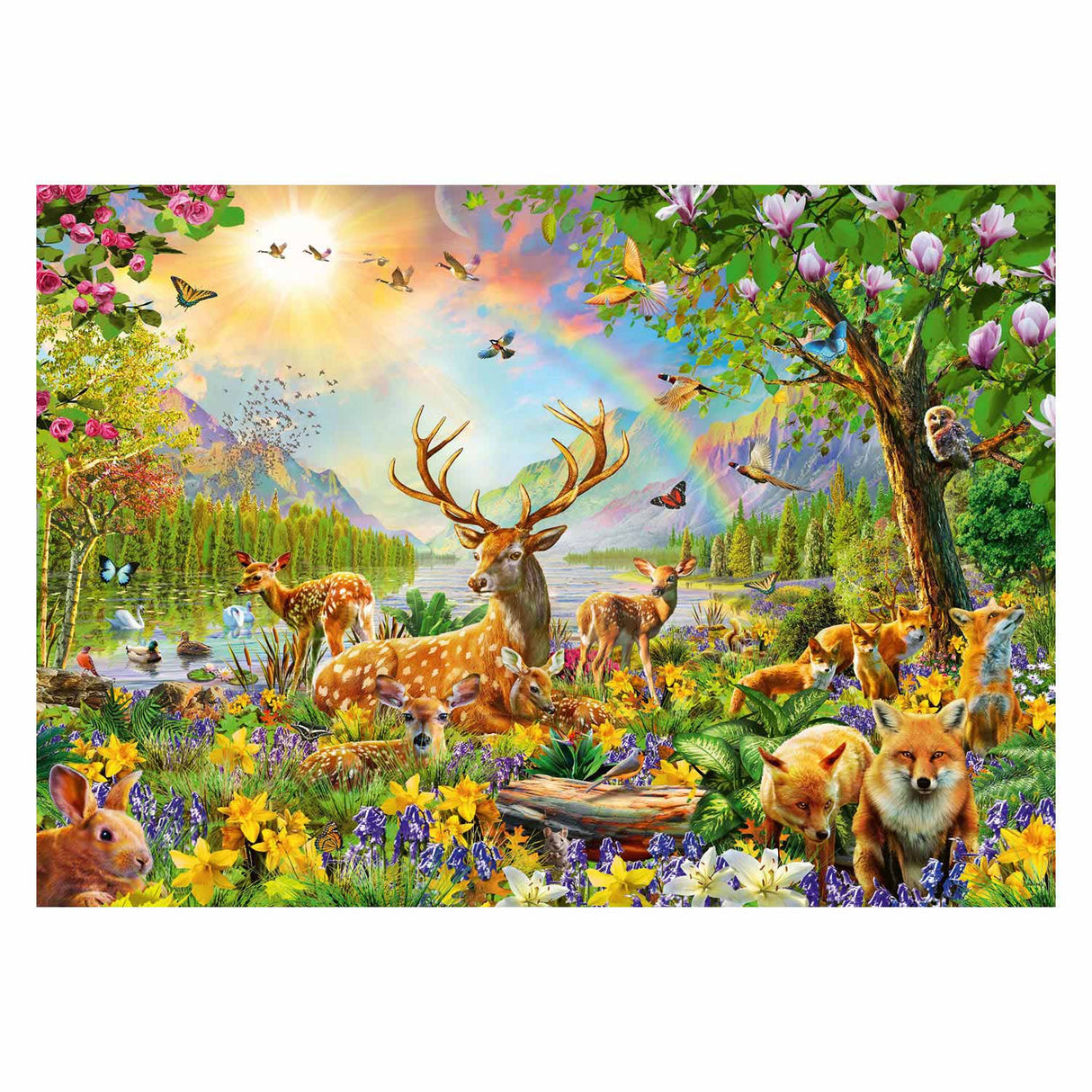 Ravensburger - Puzzle Schöne Hirschfamilie 200 Stück xxl