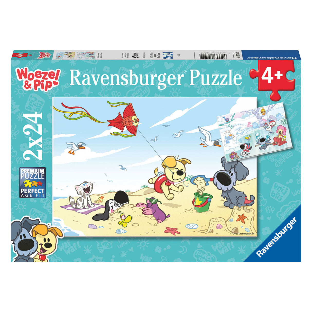 Ravensburger - WoZel Pip Summer a Wanter Been Puzzle 2x24 Stécker