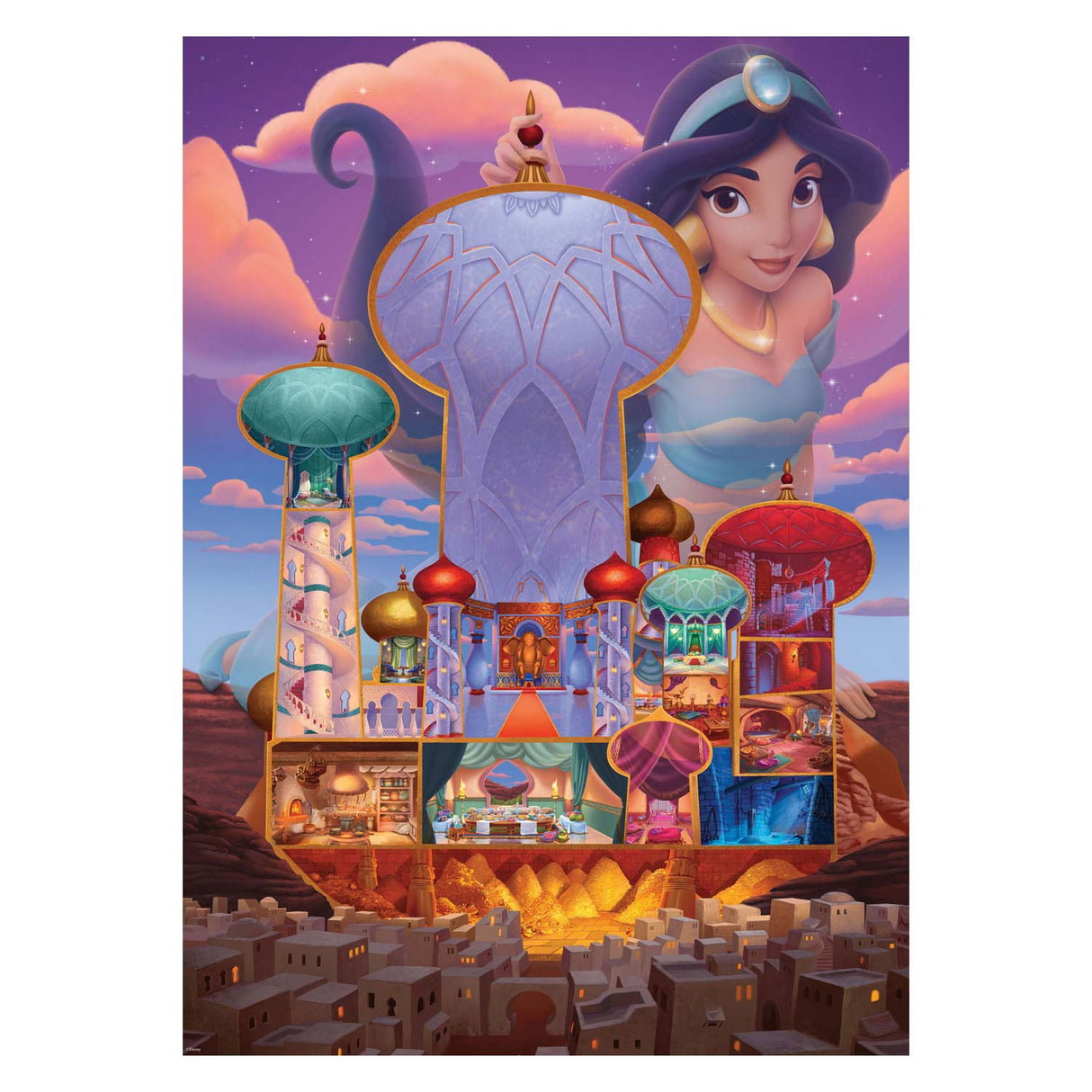 Ravensburger Castles Jasmine Puzzle Jigsaw, 1000st.