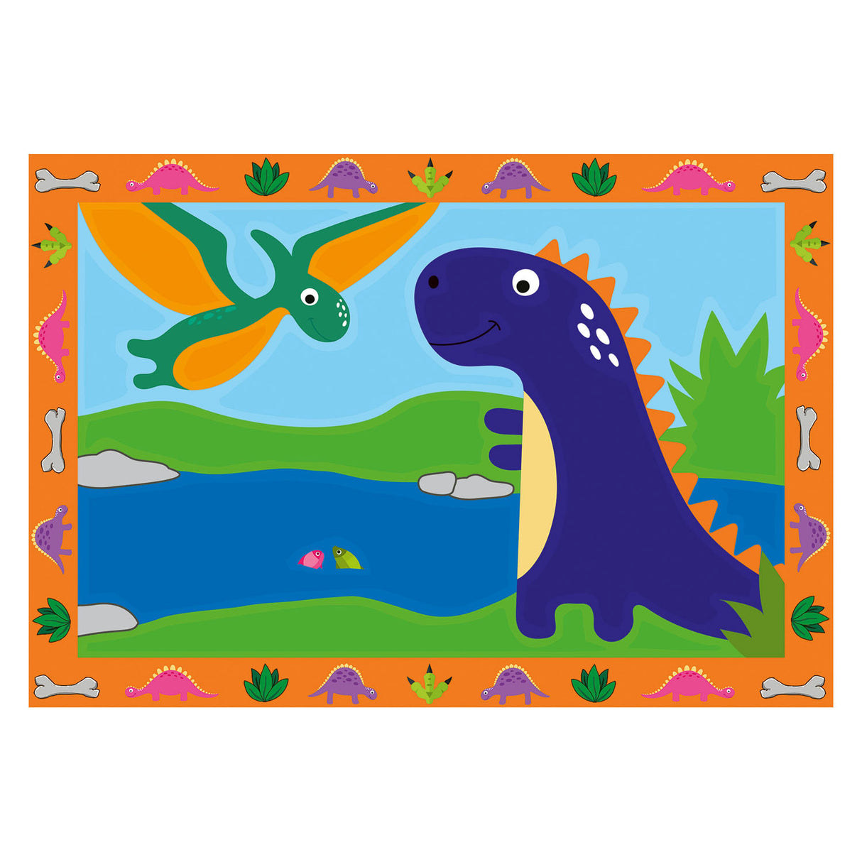 Ravensburger Creart Painting at number - Land of the Dinosaurs