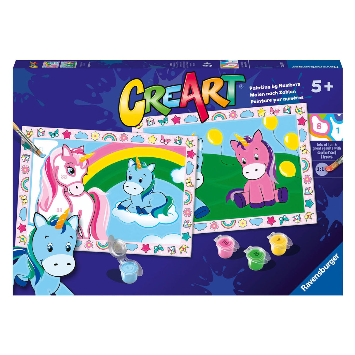 Ravensburger Creart Painting bei Number - Blije Einhörner