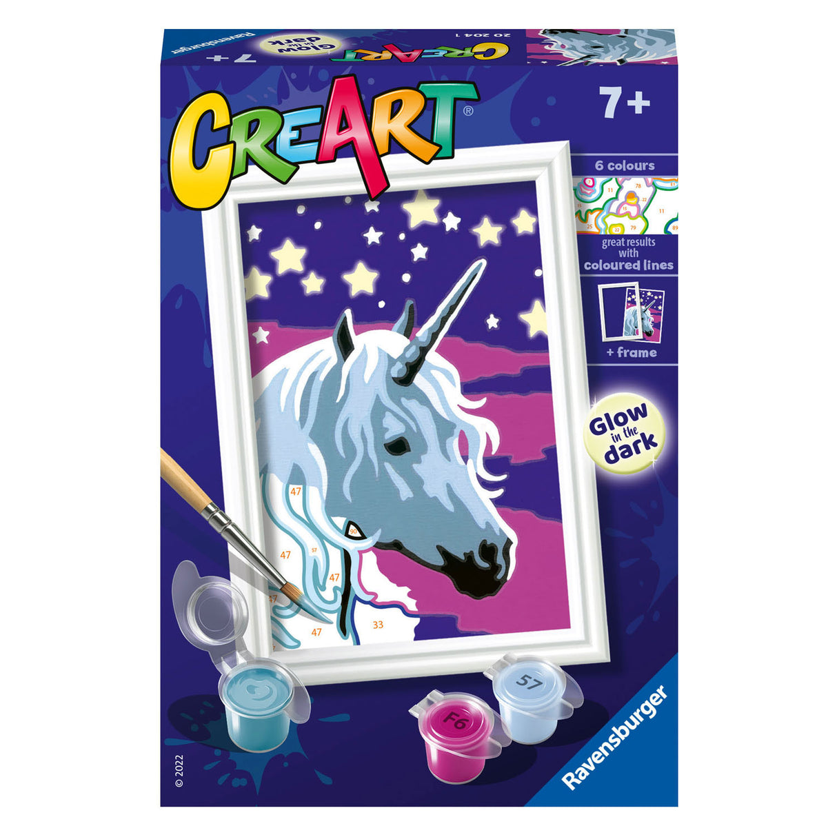 Ravensburger Creart Painting at number - Eenhoorn Dreams