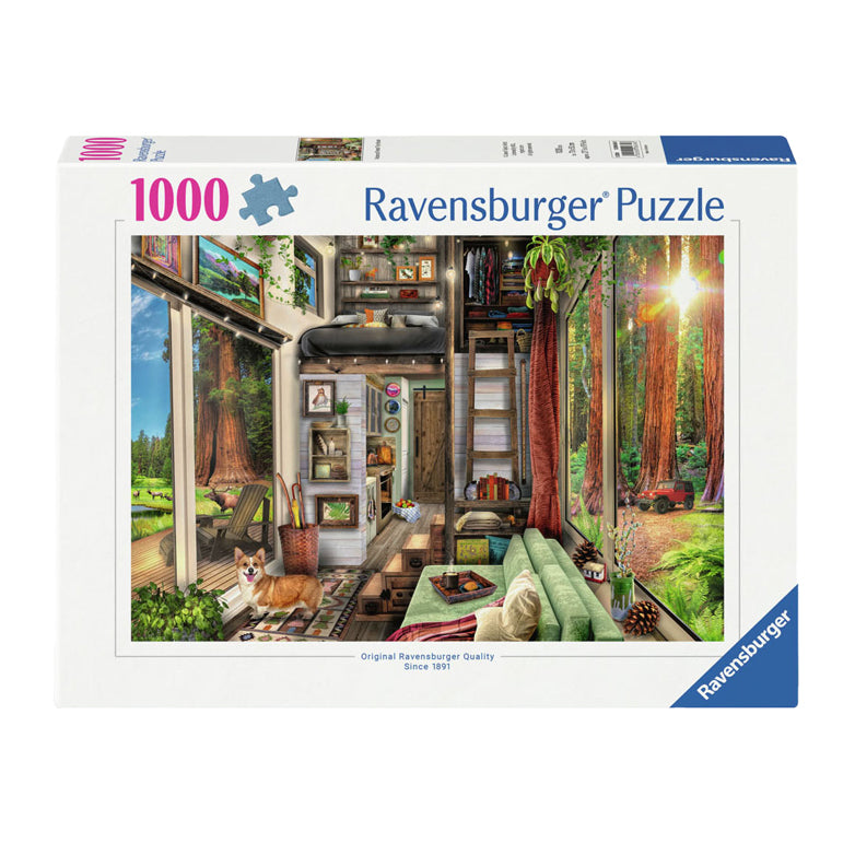 Ravensburger Jigsaw Puzzle Tiny House v Redwood Forest, 1000st.