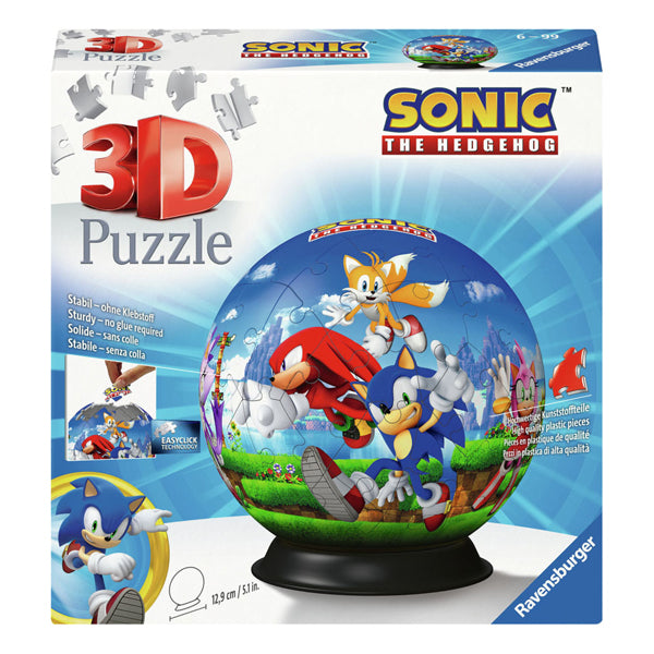 Ravensburger 3D Puzzle Ball den Heckhog, 72ST.