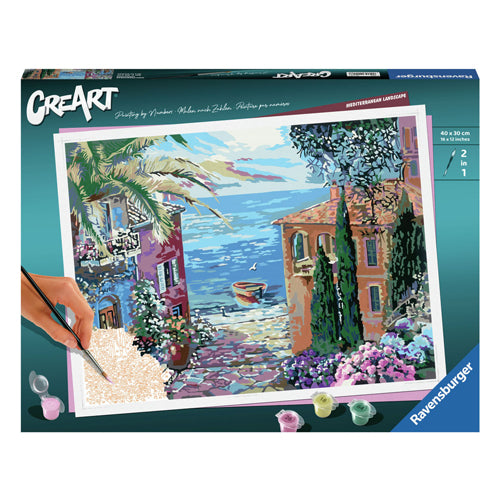 Ravensburger Creart malba podle čísla Středomoří krajina