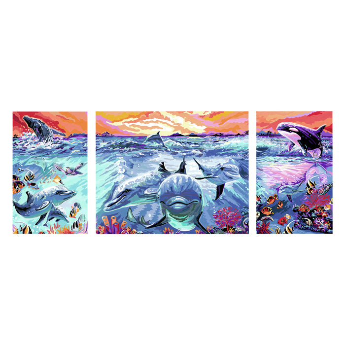 Ravensburger Kreart Gemälde auf Dolphins Song bei Sunset