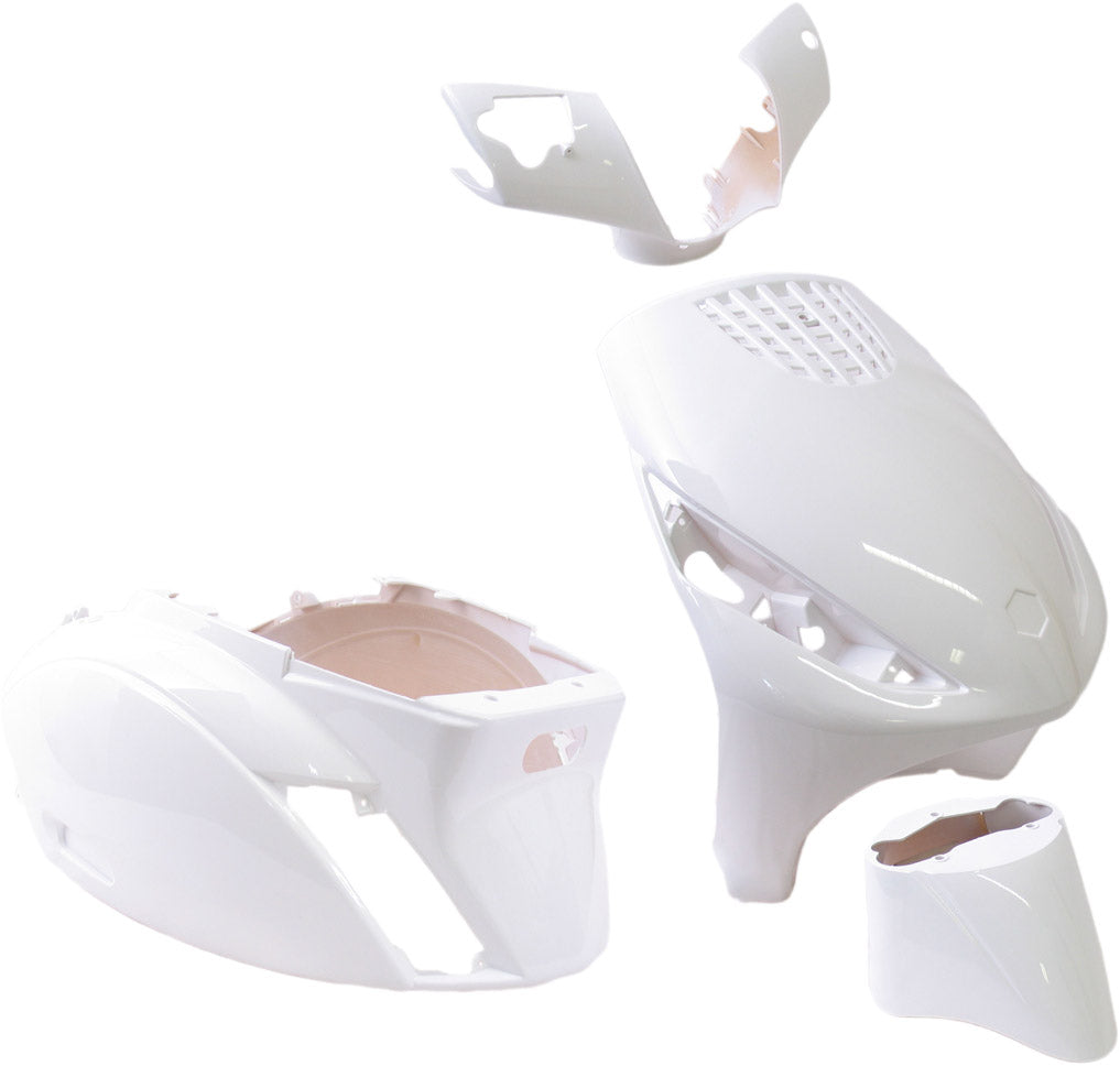 Edge Place 4 -DIECE PRO PRO PIAGGIO ZIP ZIP 2000 2T 4T z roku 2000 - lesklá bílá