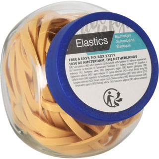 Elastico 50 grammi in barattolo di vetro