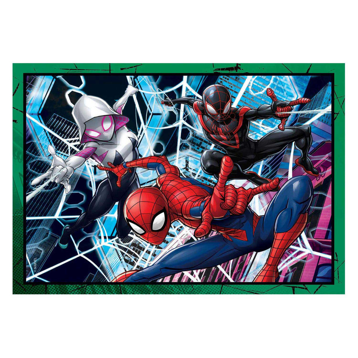 Clementoni Rätsel Marvel Spiderman, 4in1