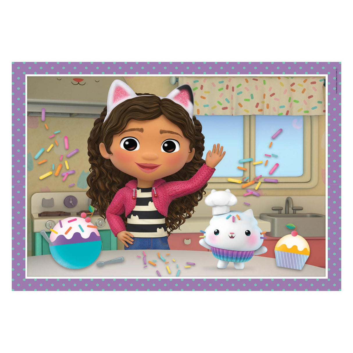 Clemenstoni 4in1 Puzzle Gabby vum Dollhaus